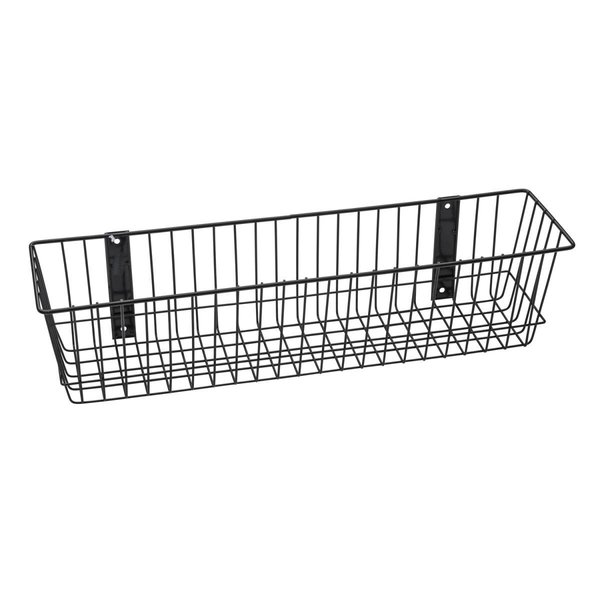 Stockage Supreme Universal Wire Basket, Black - 24 x 6 x 6 in. ST2588079